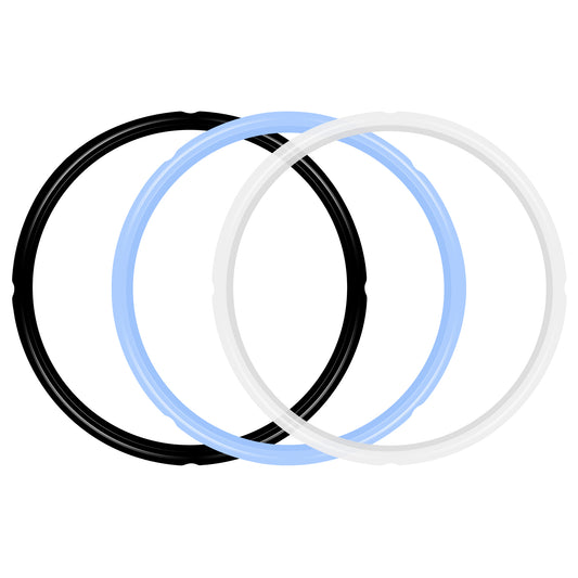 3PCS Silicone Sealing Ring for Instant Pot 6 Quart, Insta Pot Seals Replacement Gasket 6 Qt Instapot Sealing Ring for 6/5Qt, Food-Grade Silicone for IP-DUO60, IP-LUX60, IP-DUO50, Smart-60, IP-CSG60