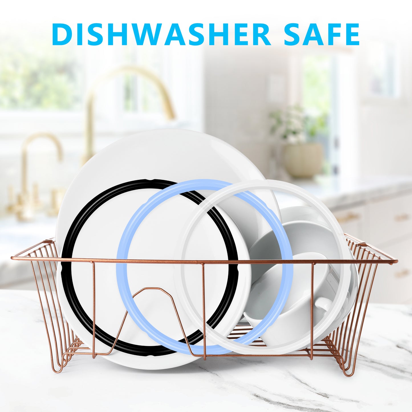 3PCS Silicone Sealing Ring for Instant Pot 6 Quart, Insta Pot Seals Replacement Gasket 6 Qt Instapot Sealing Ring for 6/5Qt, Food-Grade Silicone for IP-DUO60, IP-LUX60, IP-DUO50, Smart-60, IP-CSG60